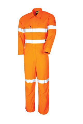 BOOL FLAME RETARDANT COVERALL WITH FR TAPED HRC2