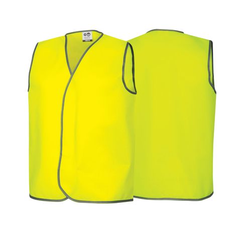 FORCE360 YELLOW HIVIS DAY SAFETY VEST                         -2XL