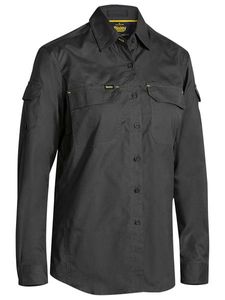 Bisley Womens X Airflow Ripstop Shirt Long Sleeve-14-