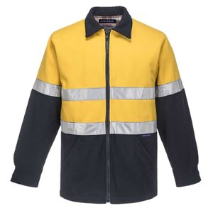 Portwest Hi-Vis Wool Blend Bluey Jacket Taped     -3XL -ORANGE/NAVY