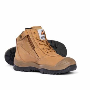 Mongrel Zipsider Boot w/Scuff Cap                 -8 -Wheat