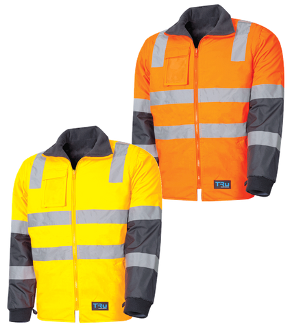 TRU WET WEATHER JACKET WITH REMOVABLE SLEEVES & TRU REFLECTIVE TAPE