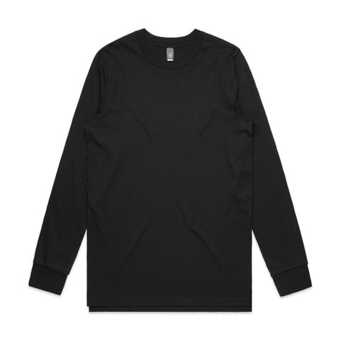 MENS BASE L/S TEE                                 -2XL -BLACK