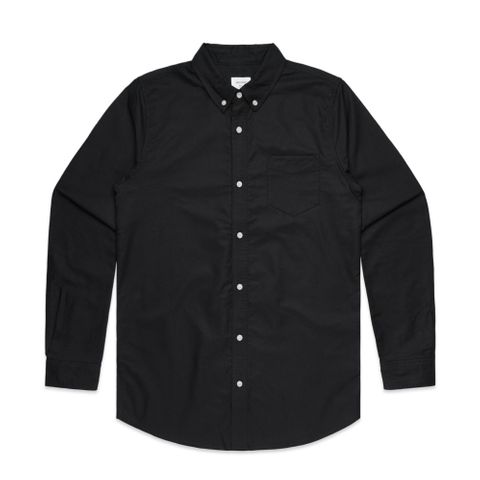 Mens Oxford  Shirt                                -L  -BLACK