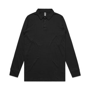 MENS CHAD L/S POLO                                -L  -BLACK