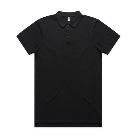 MENS PIQUE POLO                                   -L  -BLACK