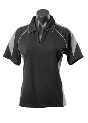 Premier Ladies Polo                -10 -BLACK/ASHE