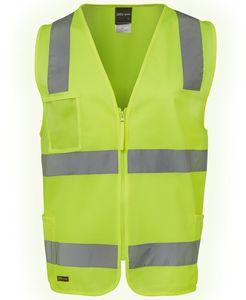 JB's HV (D+N) ZIP SAFETY VEST-2XL-LIME