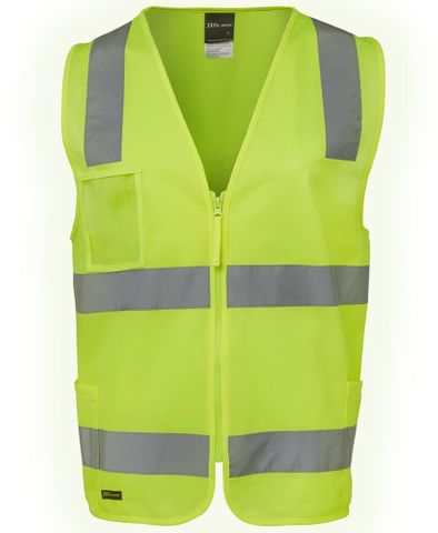 JB's HV (D+N) ZIP SAFETY VEST-2XL-LIME