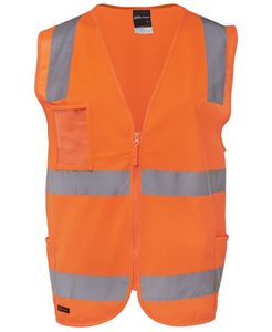 JB'S HV ZIP SAFETY VEST
