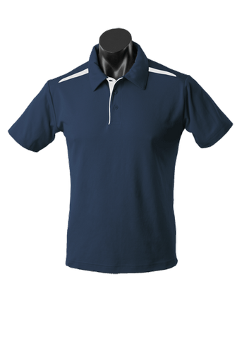 Paterson Mens Polo            -2XL-BLACK/ASHE