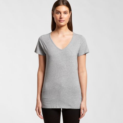 AS LADIES BEVEL V NECK TEE