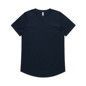 LADIES DROP TEE          -S   -NAVY