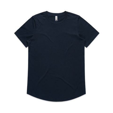 LADIES DROP TEE          -S   -NAVY