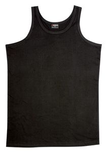 MENS SINGLET                                      -M  -BLACK