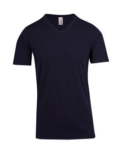 RAMO MENS RAW COTTON WAVE V NECK T-SHIRT