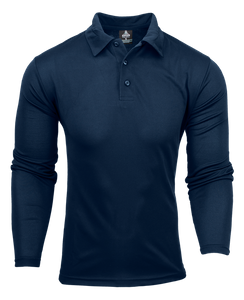 Botany Mens L/S Polo                              -2XL-NAVY