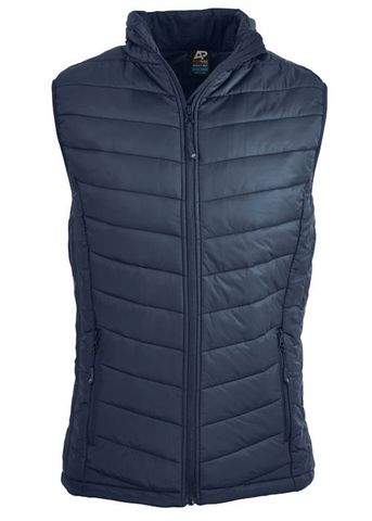 Snowy Mens Puffer Vest                            -5XL-BLACK