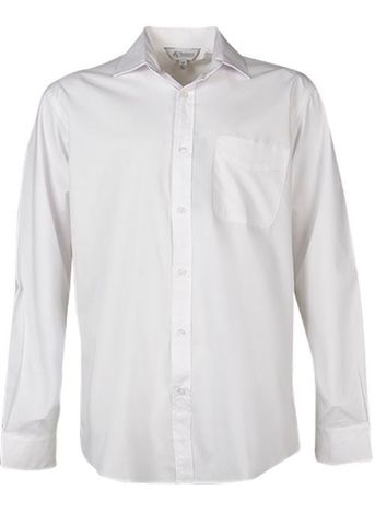 MOSMAN MENS SHIRT L/S                             -2XL-WHITE