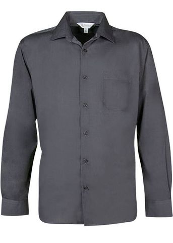 Grange Mens L/S Shirt                                  -M  -GREY