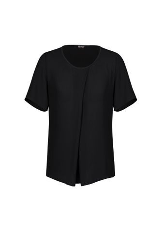 LADIES SYDNEY SHORT SLEEVE T/TOP-10-BLACK