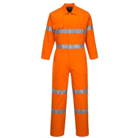 Portwest Lightweight Orange Coveralls with Tape