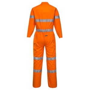 Portwest Lightweight Orange Coveralls with Tape