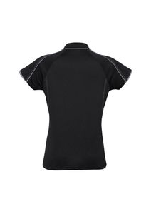 Blade Ladies Polo-12-BLACK/SILVER