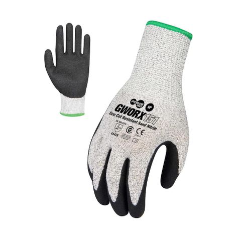 Force360 Eco Cut Resistant Sand Nitrile Glove Cut Level B
