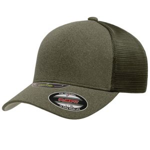 FLEXFIT UNIPANEL TRUCKER MESH CAP-LG-XL-Dark Grey