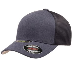 FLEXFIT UNIPANEL TRUCKER MESH CAP-LG-XL-Dark Grey