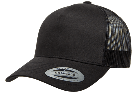 FLEXFIT TRUCKER 5 PANEL-One Size-Black