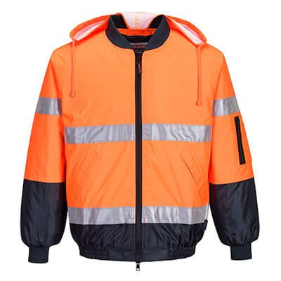 Portwest Hi-Vis Bomber Jacket Taped            -2XL -YELLOW/NAVY