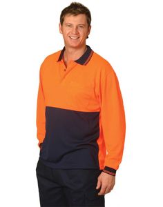 AIW Hi Vis Long Sleeve  Polo