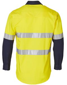 AIW Hivis Two Tone Cotton Drill Shirt L/S