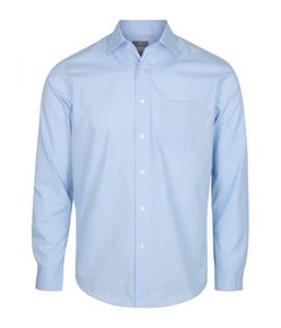 MENS WINDSOR PUPPY TOOTH L/S SHIRT                -41 -SKY