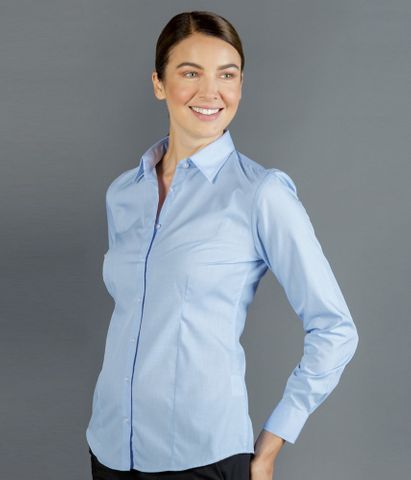 WOMENS WINDSOR PUPPY TOOTH LONG SLEEVE SHIRT