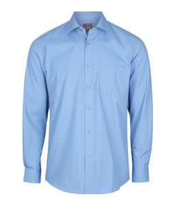Mens Premium Poplin L/S Contemporary Fit Nicholson Shirt-44 -CHARCOAL