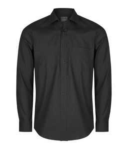 Mens Prem Poplin L/S Cont Fit Nicholson