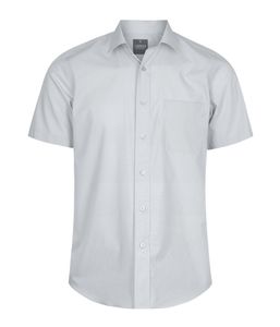 Mens Prem Poplin S/S Cont Fit Nicholson
