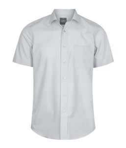 Mens Premium Poplin S/S Contemporary Fit Nicholson Shirt-40 -SKY