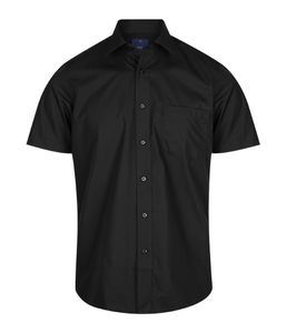 Mens Prem Poplin S/S Cont Fit Nicholson