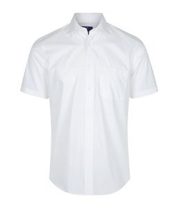 Mens Premium Poplin S/S Contemporary Fit Nicholson Shirt-40 -SKY