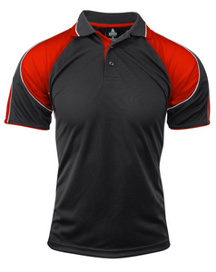 Murray Mens Polo                                  -L  -BLACK/RED