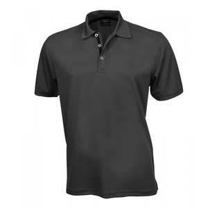 MENS SUPERDRY POLO                                -L  -BLACK/CHARCOAL
