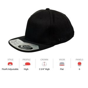 110F FLAT PEAK FLEXFIT-One Size-Black