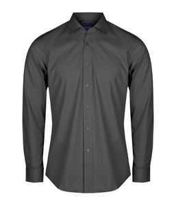 Mens Prem Poplin L/S Slim Fit Shirt