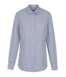 WOMENS FALKNER MICRO CHECK LONG SLEEVE SHIRT