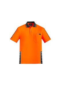 SYZMIK MENS HIVIS KOMODO POLO      -L  -YELLOW/NAVY