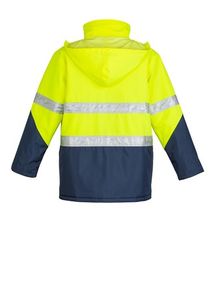 SYZMIK MENS HI VIS STORM JACKET    -2XL-YELLOW/NAVY